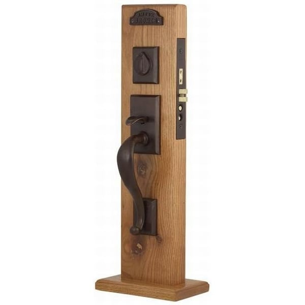 Emtek Medium Bronze Handleset F133324CDMBLH234 F133324CDMBLH234 - main